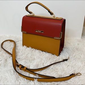 Red and Brown Dune Purse